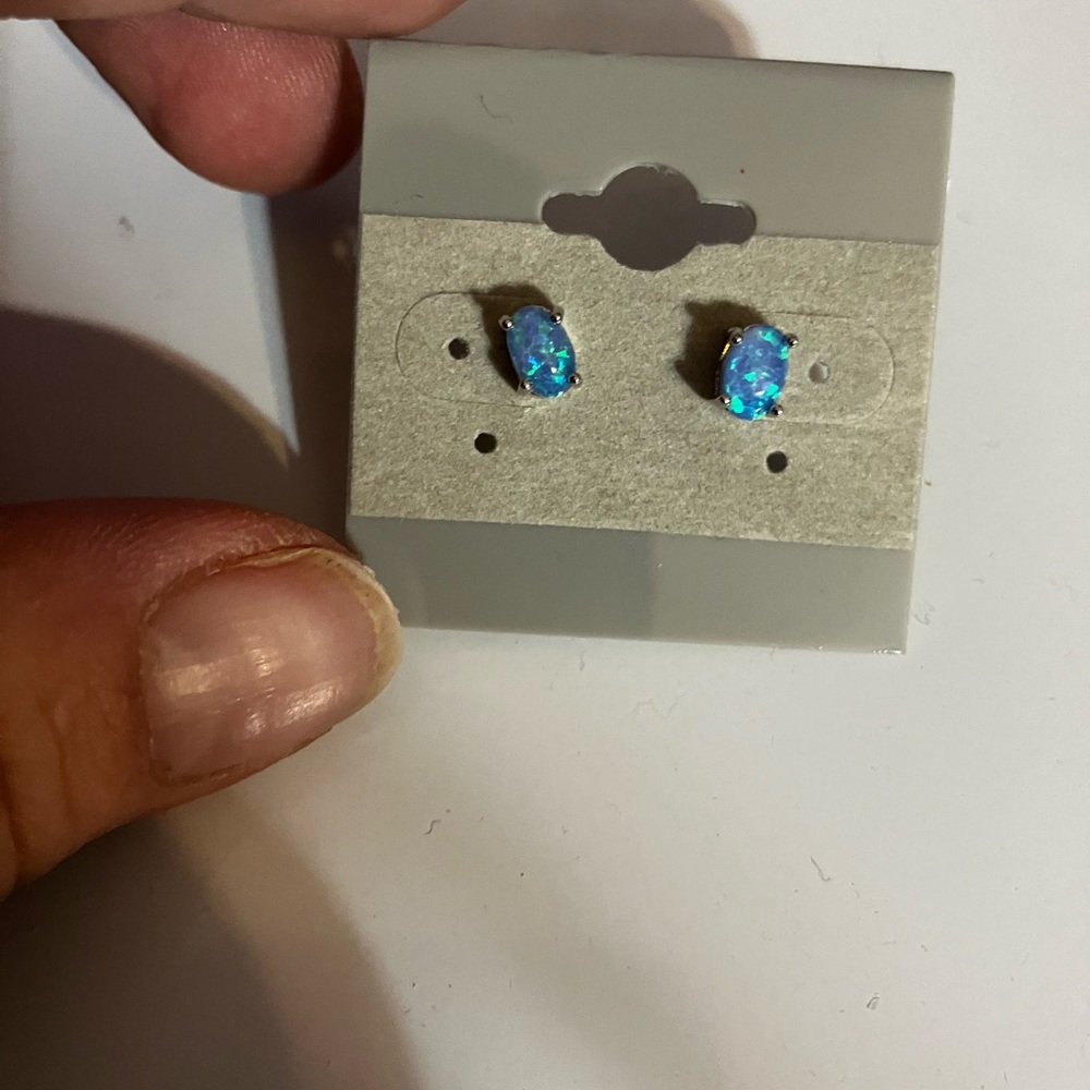 Blue Opal earrings